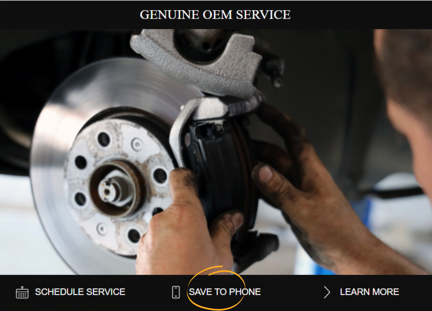 Save to Phone QR Code Button for Dealer Fixed Operations with Absorption Boost