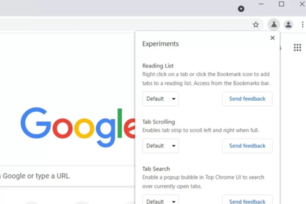 Image of Google Settings for SGE